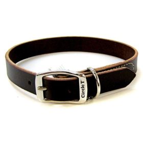 Circle T Latigo Leather Town Collar - 22" Long x 1" Wide