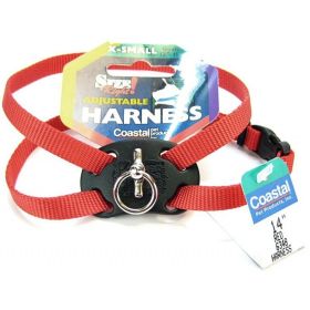 Coastal Pet Size Right Nylon Adjustable Harness - Red - X-Small - ( 10"-18")