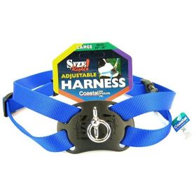 Coastal Pet Size Right Nylon Adjustable Harness - Blue - Large (28"-36")