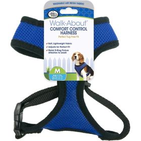 Harness - Blue - Medium - For Dogs 7-10 lbs (16"-19" Chest & 10"-13" Neck)