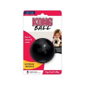 Extreme Ball - Black - Medium/Large - Solid Ball (Dogs 35-85 lbs - 3" Diameter)