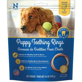 N-Bone Puppy Teething Ring - Chicken Flavor - Puppy Teething Ring  (3 Pack)