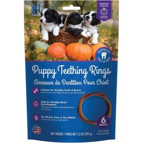 N-Bone Puppy Teething Ring - Pumpkin Flavor - Puppy Teething Ring -(6 Pack)