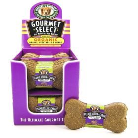 Gourmet Select Organic Dog Bone - Peanut Butter & Carob Flavor - 24 Pack