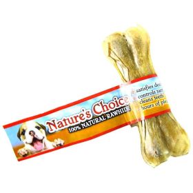 Nature's Choice 100% Natural Rawhide Pressed Bones - 4" Long (1 Bone)