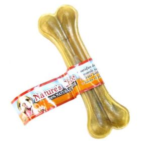 Nature's Choice 100% Natural Rawhide Pressed Bones - 6" Long (1 Bone)