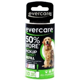 Evercare Pet Hair Adhesive Roller Refill Roll - 60 Sheets - (29.8' L x 4" W)