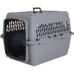 Aspen Traditional Pet Kennel - Gray - Dogs 20-30 lbs - (28"L x 20.5"W x 21.5"H)