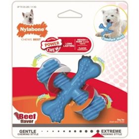 Nylabone Dura Chew X-Bone - Beef Flavor - Regular - 1 Pack - (Dogs to 15 lbs)