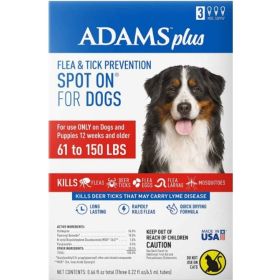 Flea And Tick Prevention Spot On For Dogs 61 -150 lbs 3 Month Supply  - 1 count