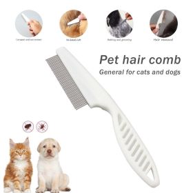 18CM Dog Supplies Flea Comb Stainless Steel Insect Repellent Brush Fur Removal