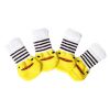 4 Pcs Dog Knitted Socks Yellow Chick Dog Paw Protection Foot Covers