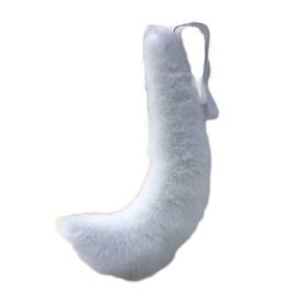 White Plush Cat Tail Cosplay Wolf Dog Fox Tail Pluffy Animal Tail