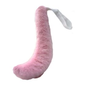 Pink Plush Cat Tail Cosplay Wolf Dog Fox Tail Pluffy Animal Tail Halloween Christmas Party Costume Dress Up