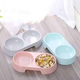 Pet Double Bowls;  Food And Water Bowls; Pet Feeding Bowl For Indoor