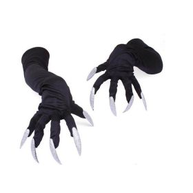 1 Pair Costume Paw Gloves Party Costume Long Nails Fingernails Clown Gloves