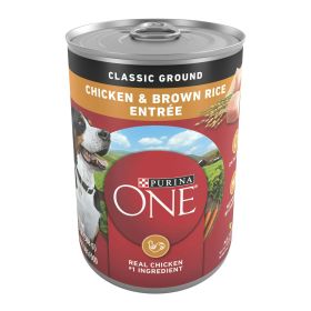 Purina One Classic Ground for Adult Dogs Chicken and Brown Rice