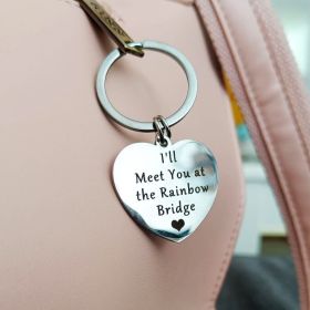 Pet Memorial Gifts Keychain Loss Of Dog Cat Sympathy Remembrance Gift