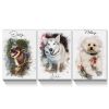 3 Panels Customize Canvas Prints with Your Photo Canvas Wall Art- Personalized Canvas Picture, Customized To Any Style,Gifts for Family, Wedding, Frie