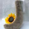 Grey Plush Cat Tail Cosplay Wolf Dog Fox Tail Pluffy Animal Tail Halloween Christmas Party Costume Dress Up