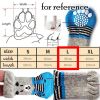 4 Pcs Dog Knitted Socks Yellow Chick Dog Paw Protection Foot Covers