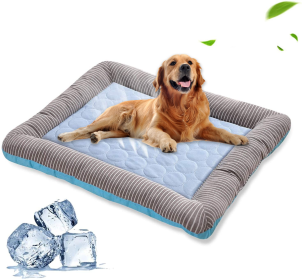 Pet Cooling Pad Bed For Dogs Puppy  Cool Mat Pet Blanket Ice Silk Material (Color: Blue, size: S)