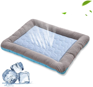 Pet Cooling Pad Bed For Dogs Puppy  Cool Mat Pet Blanket Ice Silk Material (Color: Blue, size: M)