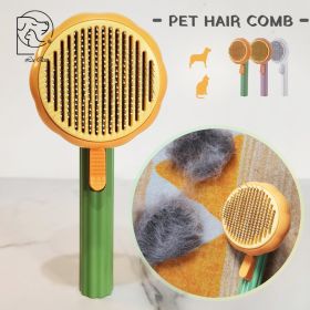 Cat Grooming Brush Pumpkin Comb For Dogs Cats Hair Remover Brush Pet Hair (Color: LQ10018P)