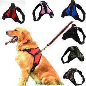 Dog Chest Harness Explosion-Proof Traction Rope For M-L Dog :Leash (Color: Multicolor, size: M for 13-20kg)