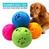 Rubber Pet Ball Toys Sound Interactive Durable Molar Dog Training Toys For M-L