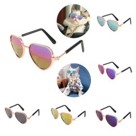 Cute Glasses For Cat Dog Pet Glasses Eye-wear Pet Sunglasses Pets Photos Props (Color: yellow)