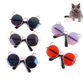 1PC Pet Product For Little Dog Cat Eye-Wear Sunglasses (Color: Blue)