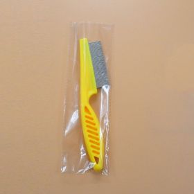 Pet Hair Removal Combs Grooming Brush Dog Cat Puppy Kitty Rabbit Massage Comb (Color: L Yellow Opp)