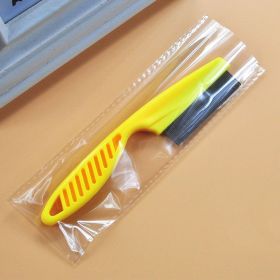 Pet Hair Removal Combs Grooming Brush Dog Cat Puppy Kitty Rabbit Massage Comb (Color: S Yellow Opp)