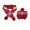 Dog Christmas Reindeer Elk Antlers Headband and Scarf Set Pet Christmas