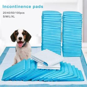 Pet Training 1 Bag Pads Super Absorbent Pet Diaper Disposable Mat  Pee Pad (Metal Color: Blue, size: 20pcs 60x90cm)