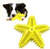 Dog Chew Toys, Natural Rubber Starfish-Shaped Toothbrush Cleaner Teething Puzzle