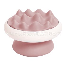 Ai Wo Comb Pet Hair Removal Dog Hair Float Bathing Massage Brush One Piece (Specifications: Pink Mountain Massage Comb)