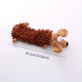 Pet Dog Toy Sounding Toy For Dog Chew Toy Puppy Molar  Plush Toy Dog Interactive (Model: Brown Dog)