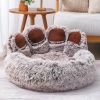 Dog Bed Cat Sofa Cute Bear Paw Shape Comfortable Cozy Pet Sleeping Beds For S-L