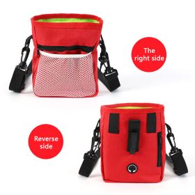 Dog Treat Pouch, Dog Training Treat Pouch For, Dog Treat Pouch For Training S-L (Color: Red)