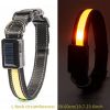 Solar And USB Rechargeable Light Up Pet Collar  For Night Walking