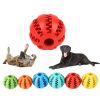 Dog Squeaky Ball Toy; Pet Chew Toy For Dog; Tooth Cleaning Ball Bite Resistant