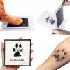 Pet Handprint And Footprint Kit For Dog & Cat; Dog Paw Print Pad Kit 3.7*2.2in