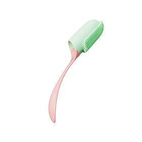 Pet Silicone Tooth Cleaning Care Finger Wrap Dog Oral Cleaning Toothbrush Tool (Color: pink)