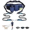 Hands Free Dog Leash with Waist Bag for Walking Small Medium Large Dogs