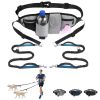 Hands Free Dog Leash with Waist Bag for Walking Small Medium Large Dogs