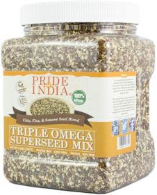 Triple Omega Superseed Mix - Protein, Fiber, Calcium, Iron, Omega-3, Omega-6 (size: 2.75 LB)