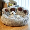 Dog Bed Cat Sofa Cute Bear Paw Shape Comfortable Cozy Pet Sleeping Beds For S-L