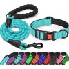 No Pull Dog Harness; Adjustable Nylon Dog Vest & Leashes